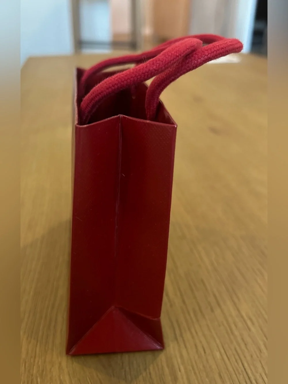 Cartier Shopping Bag Small 4.75”H x 5.5”W x 2”W